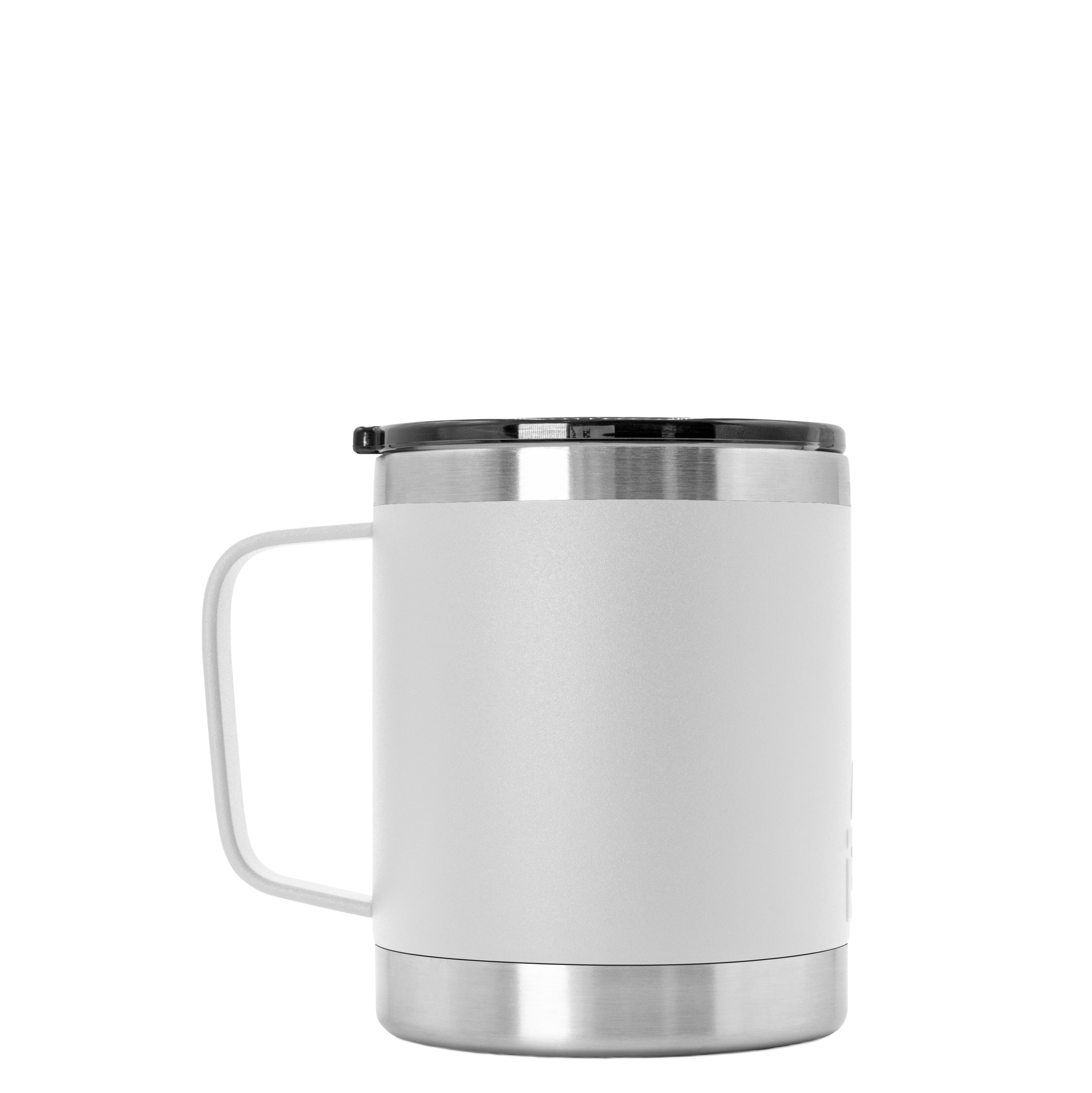 10oz White Stainless Coffee Cup