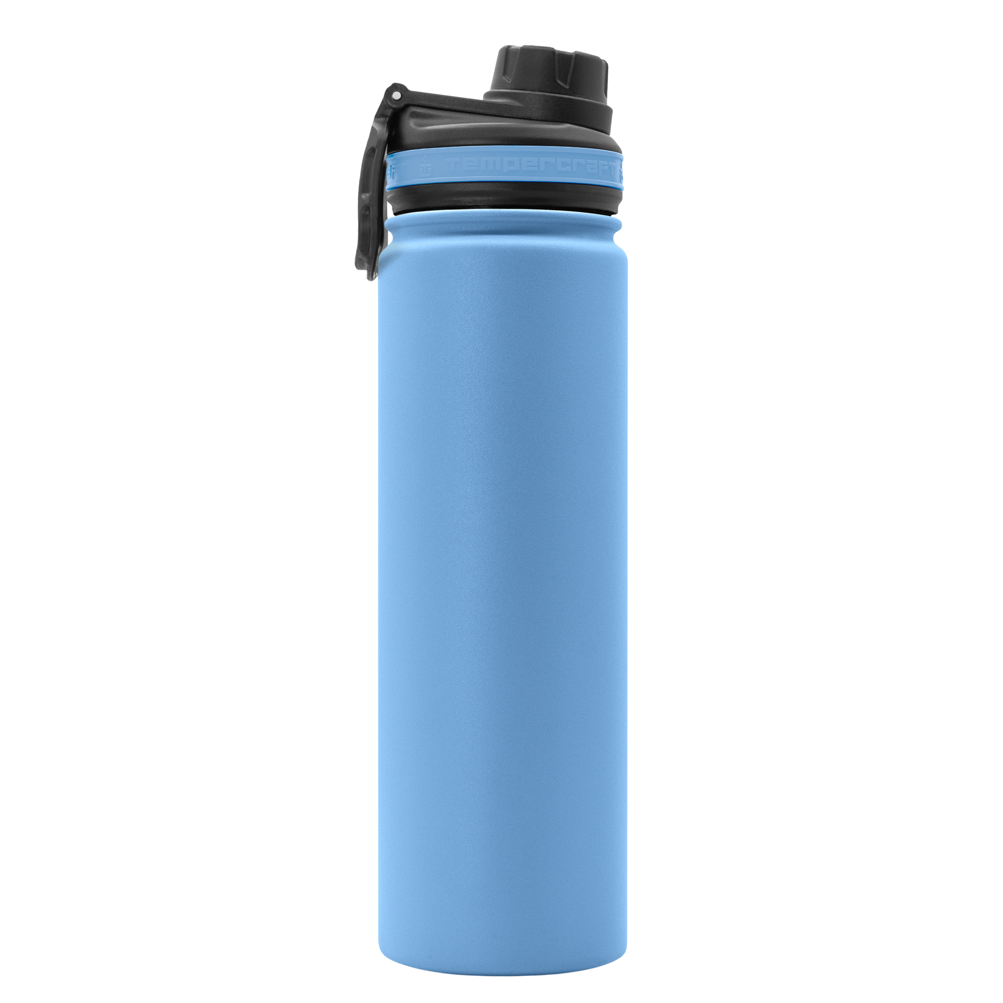 Triple Insulated Stainless Steel Water Bottle with Straw Lid - Flip Top Lid  - Wide Mouth Cap (26 oz) Sports Drink Bottle, Keeps Hot and Cold - Great