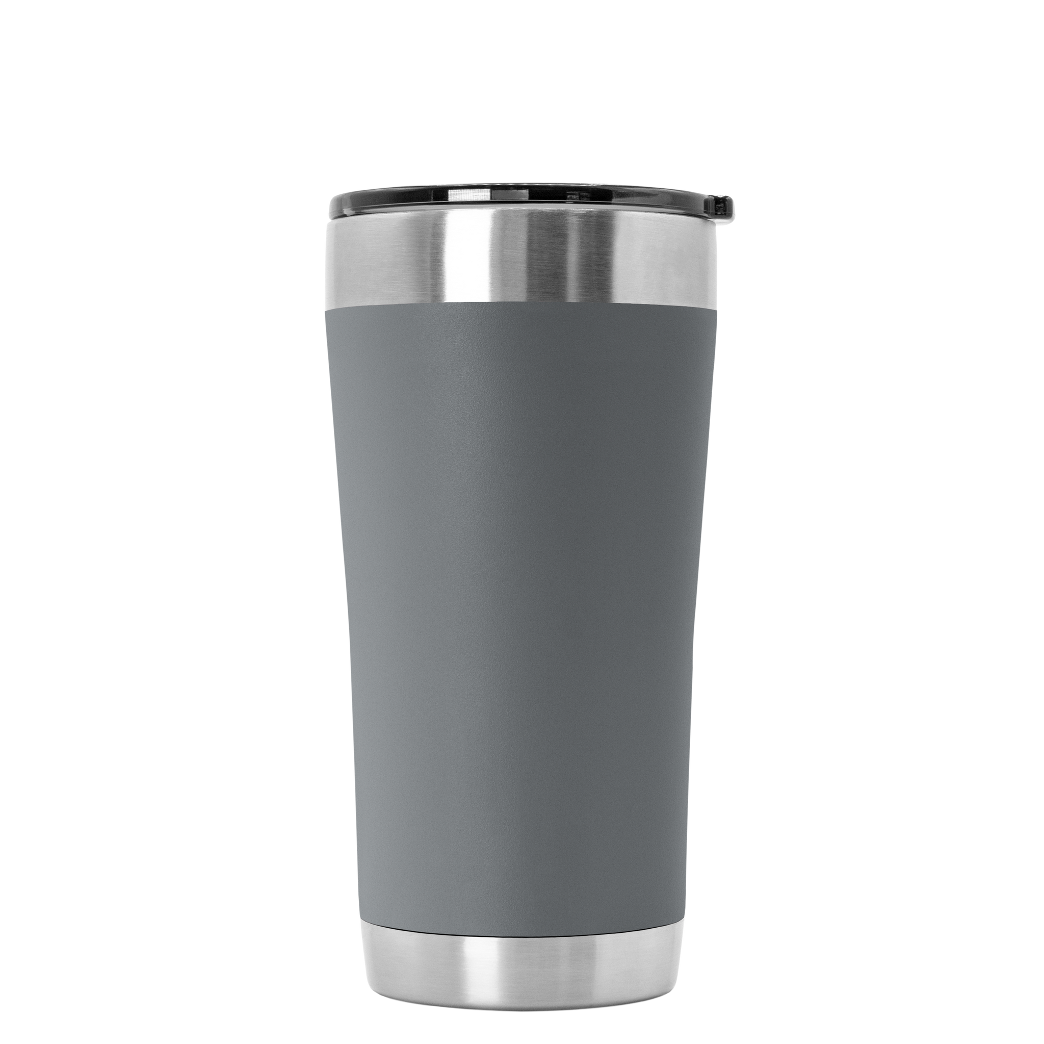 24 oz Stainless Steel Beer Glass with Lid Black