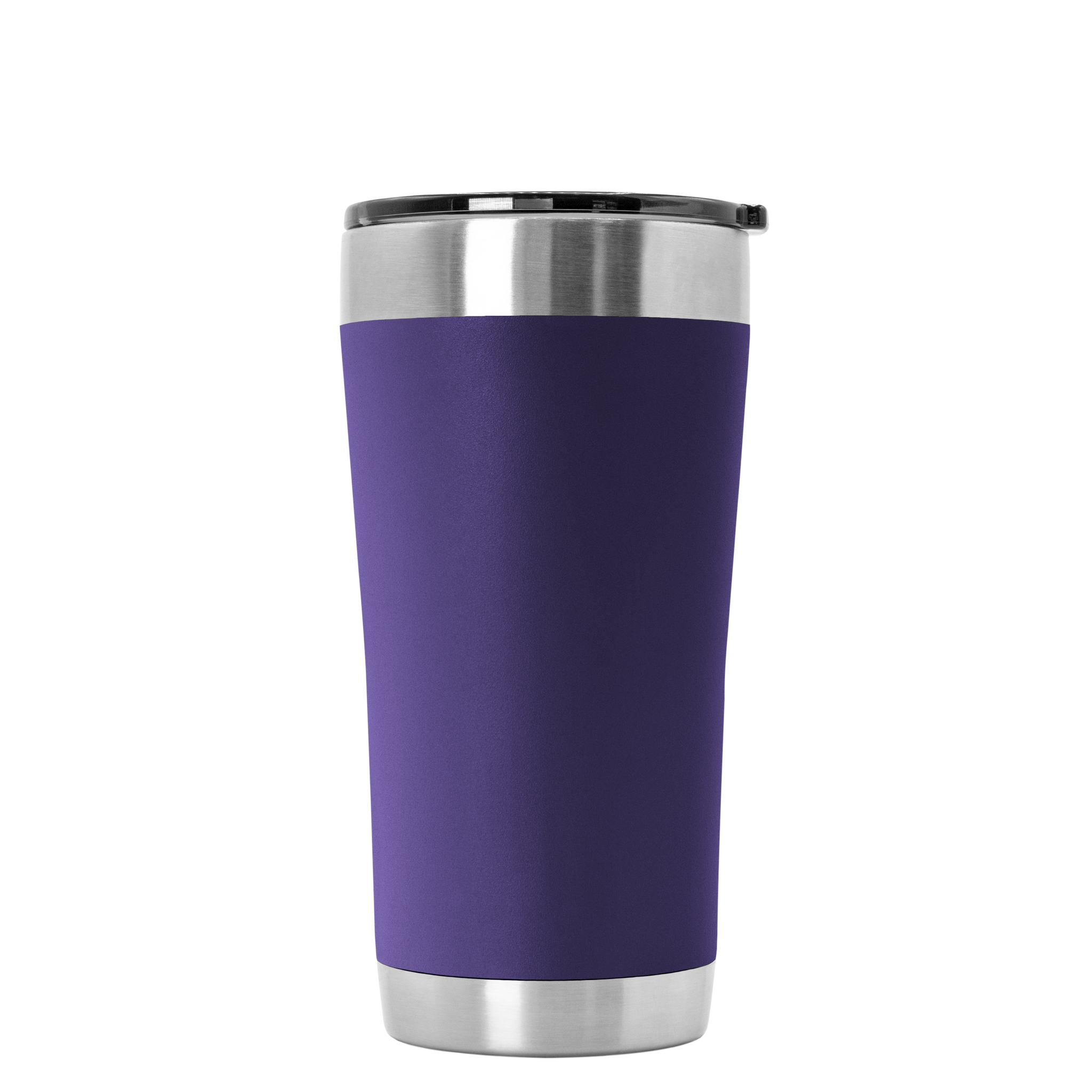 Clear Tumbler With Purple Lid